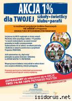 Plakat akcji 1 procent dla Twojej szkoły 