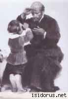 Św. Józef Kalasancjusz uczy dzieci znaku krzyża Św. Józef Kalasancjusz uczy dzieci znaku krzyża