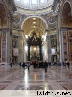 Wnętrze Bazyliki Watykańskiej