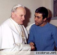 Ali Agca s papežem Janem Pavelm II 