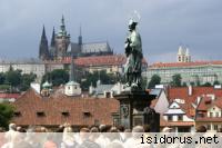 Panorama czeskiej Pragi 